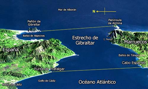 Strait of Gibraltar Map